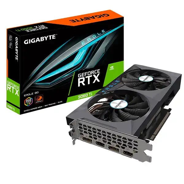 GIGABYTE GeForce RTX 3060 Ti Eagle 8G (REV2.0) Graphics Card, 2X WINDFORCE Fans, LHR, 8GB GDDR6, GV-N306TEAGLE-8GD REV2.0,graphic card