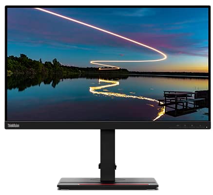 Lenovo ThinkVision T24m-20 23.8 (60.45cms) FHD IPS (1920x1080) Monitor, HDMI, DP and USB, 60Hz Refresh Rate, Tilt, Swivel, Pivot, Height Adjust Stand, (62CDGAR6WW)- Raven Black