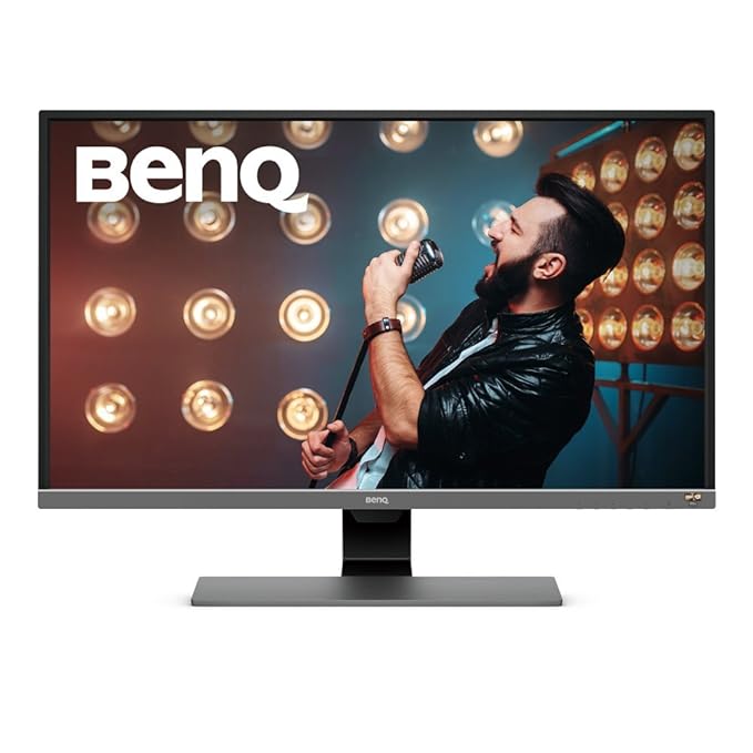 BenQ EW3270U 32 Inch | LED 3840 x 2160 Pixels Premium HDR 4K Bezel-Less Monitor | Anti-Glare | Brightness Intelligence Plus | AMD FreeSync | Speakers | 95% DCI-P3 | HDMI | DP | USB-C | Black