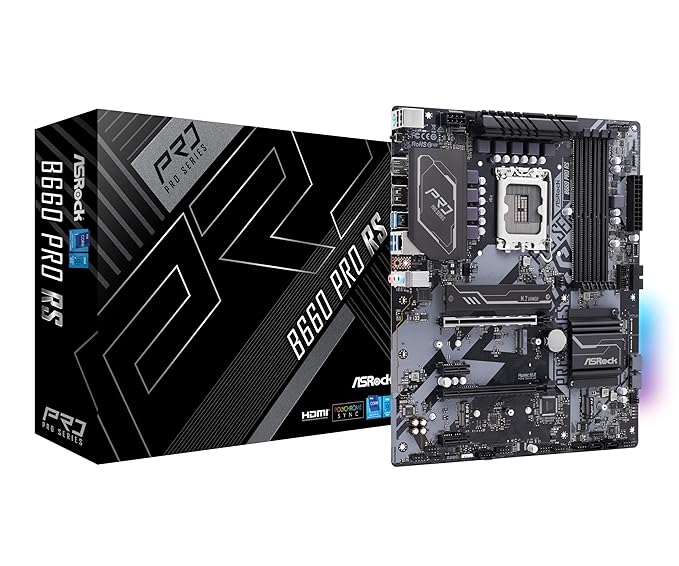 ASRock B660M ATX Motherboard B660 Pro RS Intel B660 Series CPU (LGA1700) Compatible, DDR4