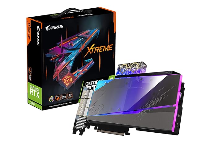 GIGABYTE AORUS GeForce RTX 3090 Xtreme WATERFORCE Water Block Cooling System, 24GB 384-bit GDDR6X, GV-N3090AORUSX WB-24GD WB 24G Video Graphics Card (Graphics Card Interface: pci_e_x16)