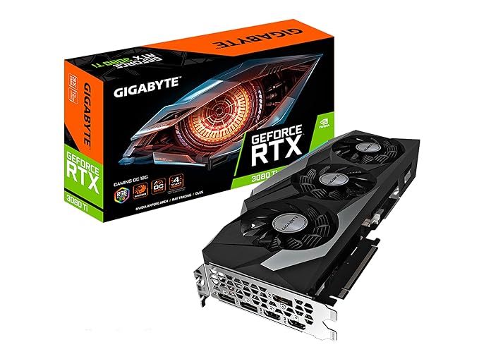 GIGABYTE GeForce pci_e_x16 RTX 3080 Ti Gaming OC 12G Graphics Card, 3X WINDFORCE Fans, 12GB 384-Bit GDDR6X, GV-N308TGAMING OC-12GD Video Card