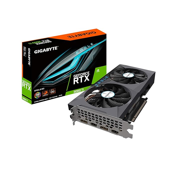 GIGABYTE Nvidia GeForce RTX 3060 Ti Eagle 8GB GDDR6 pci_e_x16 Graphics Card (GV-N306TEAGLE-8GD)