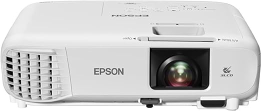 Epson EB-X49 XGA Projector Brightness: 3600lm with HDMI Port (Optional Wi-Fi) (V11H982040), White