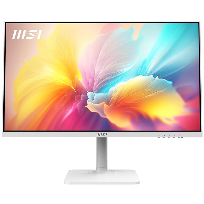 MSI Modern MD272QXPW 27" WQHD Office Monitor | 2560x1440 IPS Panel | 100 Hz | DisplayHDR 400 | Eye-Friendly | Built-in Speakers | 4-Way Adjustable Stand | KVM | DP 1.2a | HDMI 2.0b | USB-C