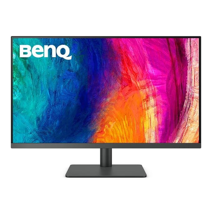 BenQ PD3205U 31.5" (80.01 cm) 4K UHD Monitor | 3840 x 2160 Pixels | sRGB, Rec.709, HDR10, IPS | AQCOLOR Technology | Factory-Calibrated | Color Mode | Darkroom Mode | CAD/CAM Mode | Hotkey Puck G2 | KVM | Grey