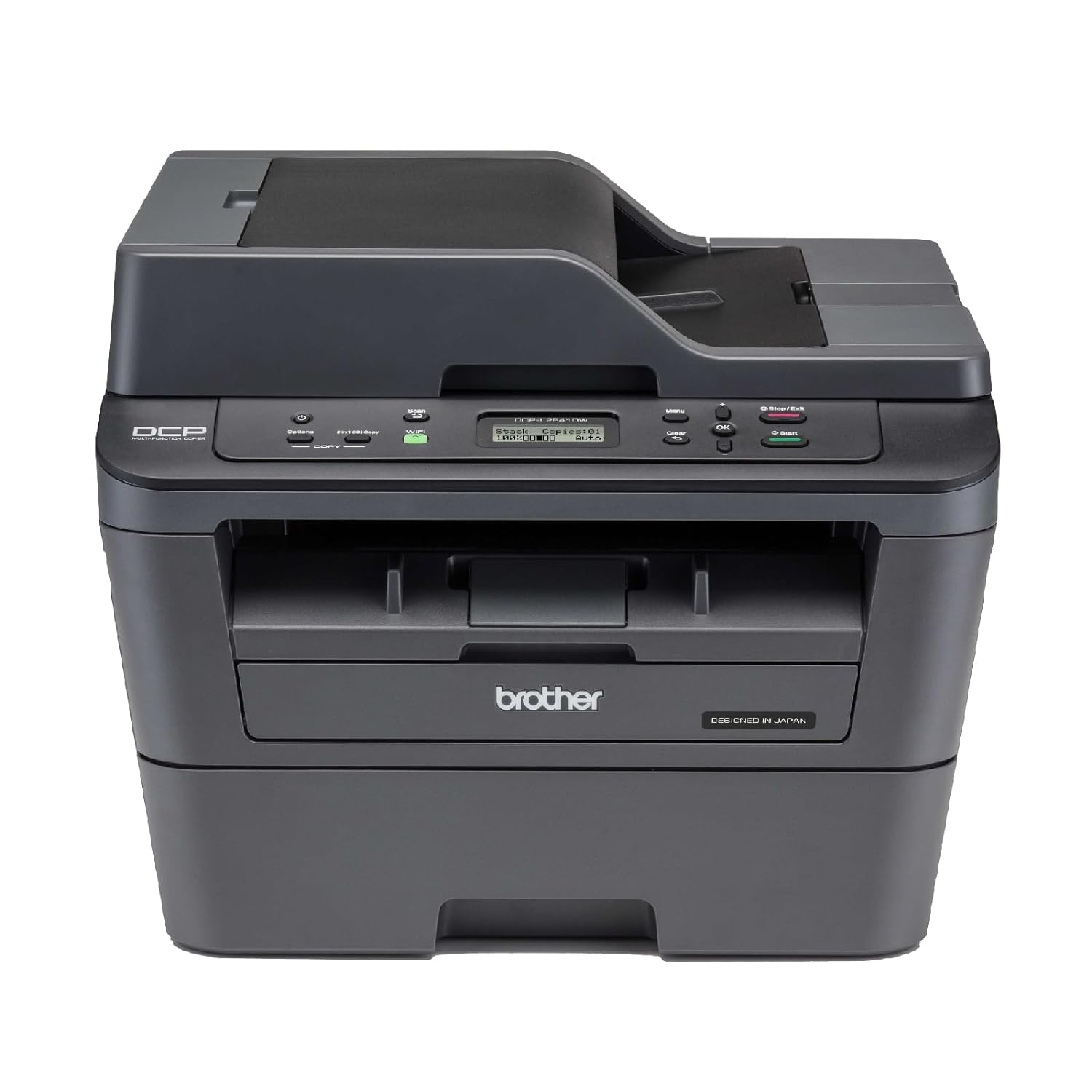 Brother DCP-L2541DW Multifunction Laser Printer - Auto Duplex, 30 PPM Print Speed, Print, Scan, Copy, Automatic Document Feeder, 2-in-1 ID Copy Button, WiFi, WiFi Direct, LAN, USB, Free Installation